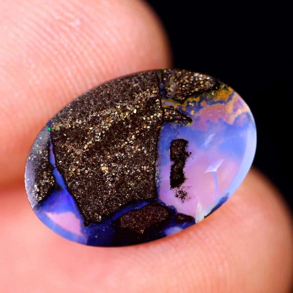 2.51Ct Koroit Boulder Opal Polished - Australian Opal - Oval Cabochon: Ksmith Jewels Global Welcome to our auction house, today auction brought to you by Ksmith Jewels Global based in Penang, Malaysia specialize in all kinds of opal and color gemstone both in manufacturi