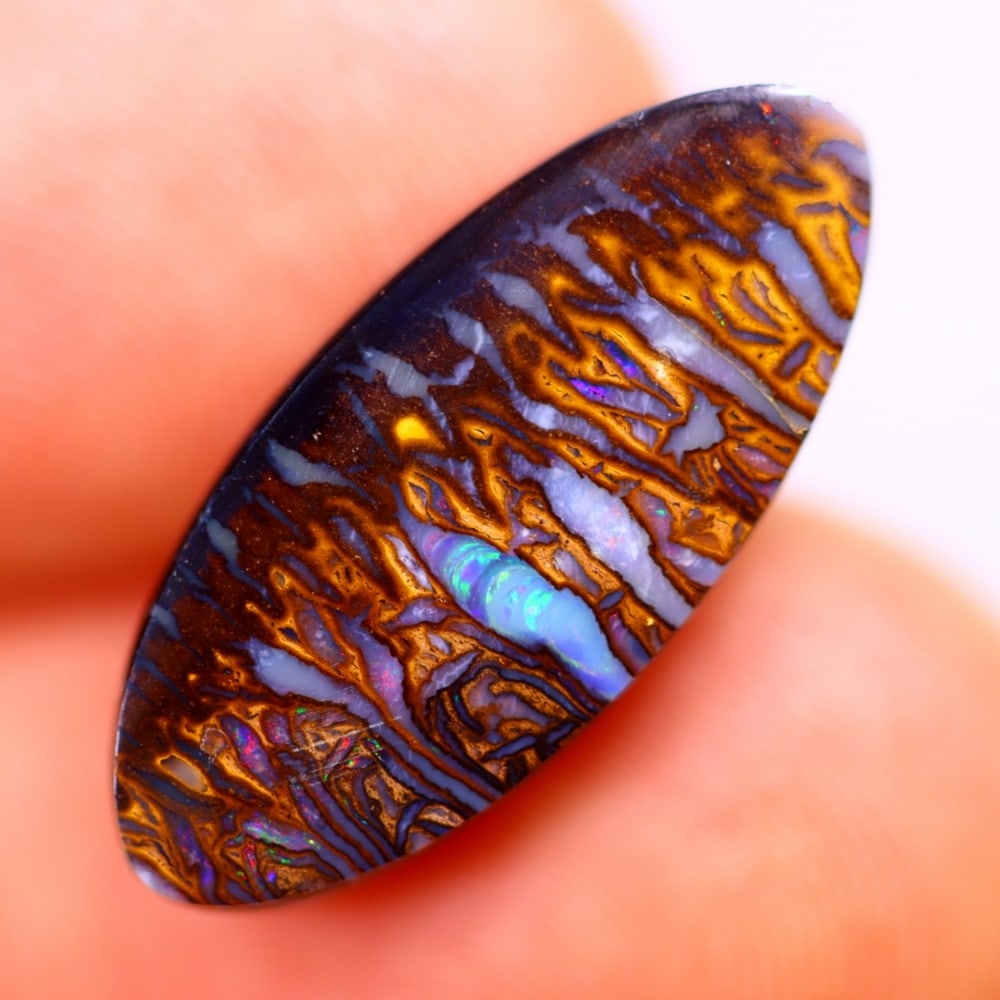 7.56Ct Boulder Opal Polished - Australian Opal - Oval Cabochon: Ksmith Jewels Global Welcome to our auction house, today auction brought to you by Ksmith Jewels Global based in Penang, Malaysia specialize in all kinds of opal and color gemstone both in manufacturi