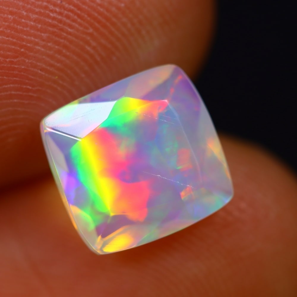 1.96Ct Welo Opal Polished - Ethiopian Opal - Square Faceted: Ksmith Jewels Global Welcome to our auction house, today auction brought to you by Ksmith Jewels Global based in Penang, Malaysia specialize in all kinds of opal and color gemstone both in manufacturi