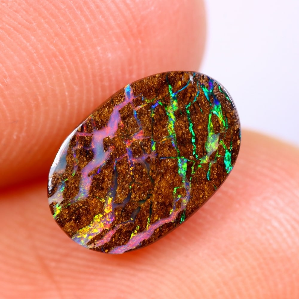1.81Ct Matrix Koroit Boulder Opal Polished - Australian Opal - Oval Cabochon: Ksmith Jewels Global Welcome to our auction house, today auction brought to you by Ksmith Jewels Global based in Penang, Malaysia specialize in all kinds of opal and color gemstone both in manufacturi
