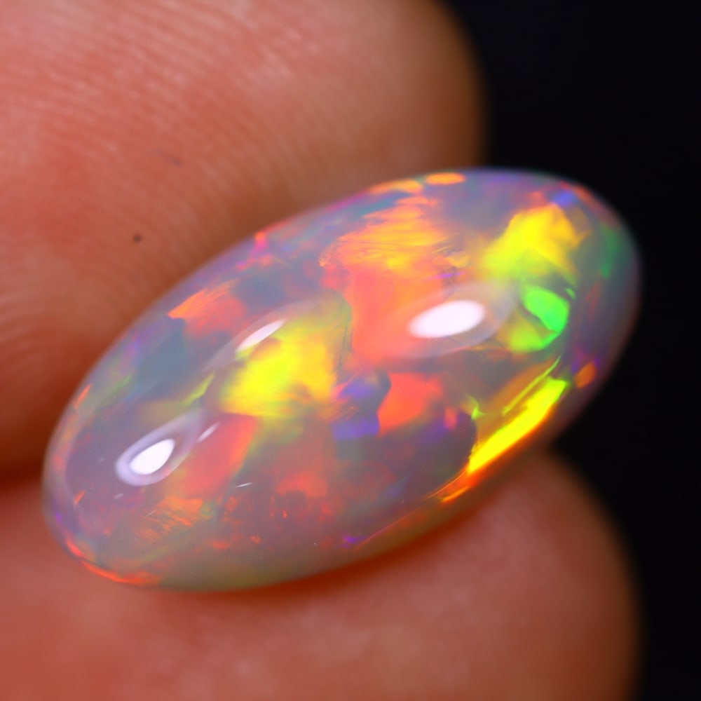 4.85Ct Welo Opal Polished - Ethiopian Opal - Oval Cabochon: Ksmith Jewels Global Welcome to our auction house, today auction brought to you by Ksmith Jewels Global based in Penang, Malaysia specialize in all kinds of opal and color gemstone both in manufacturi
