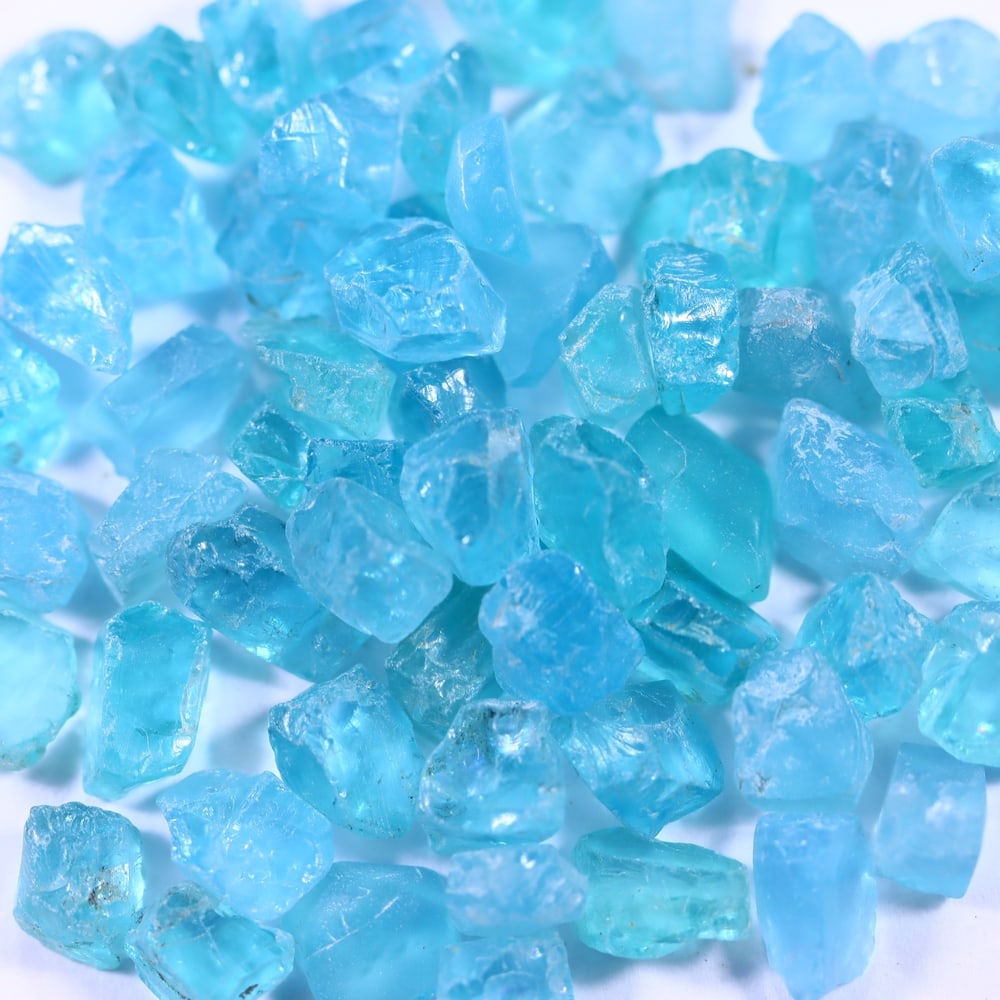 60Ct Raw Paraiba Blue Apatite Freeform Set - Rough Specimen (1 of 2)