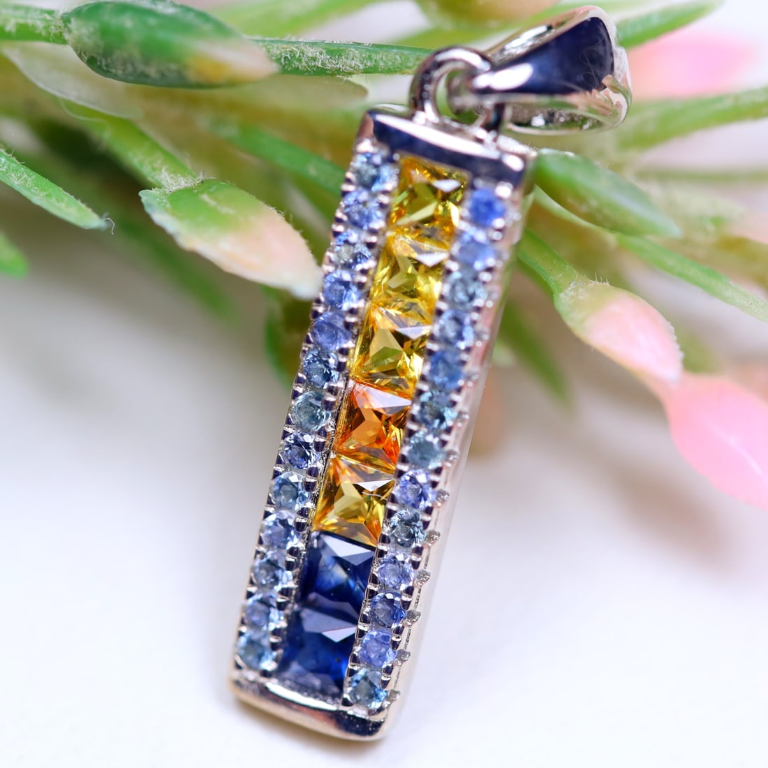Total Weight of 6.41Cts Natural Heated Gemstone Fancy Color Sapphire Pendant 925 Sterling Silver: Ksmith Jewels Global Welcome to our auction house, today auction brought to you by Ksmith Jewels Global based in Penang, Malaysia specialize in all kinds of opal and color gemstone both in manufacturi