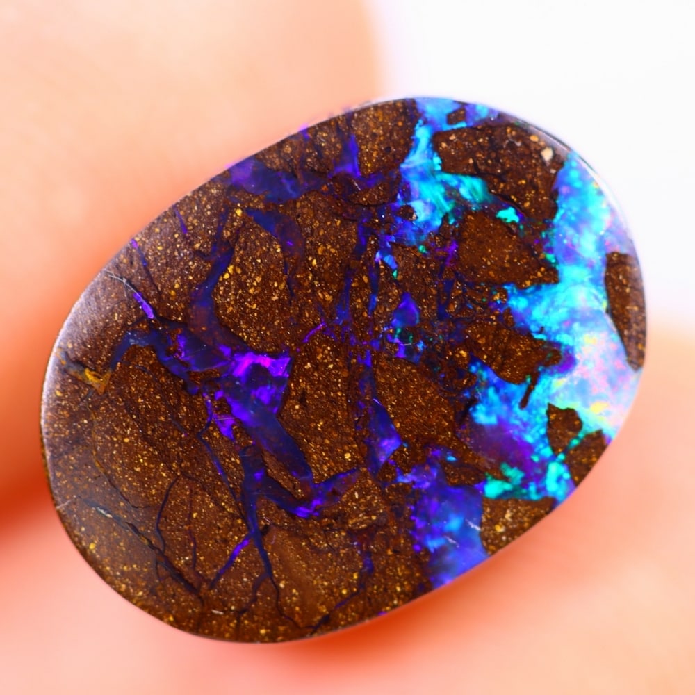 5.91Ct Koroit Boulder Opal Polished - Australian Opal - Oval Cabochon: Ksmith Jewels Global Welcome to our auction house, today auction brought to you by Ksmith Jewels Global based in Penang, Malaysia specialize in all kinds of opal and color gemstone both in manufacturi