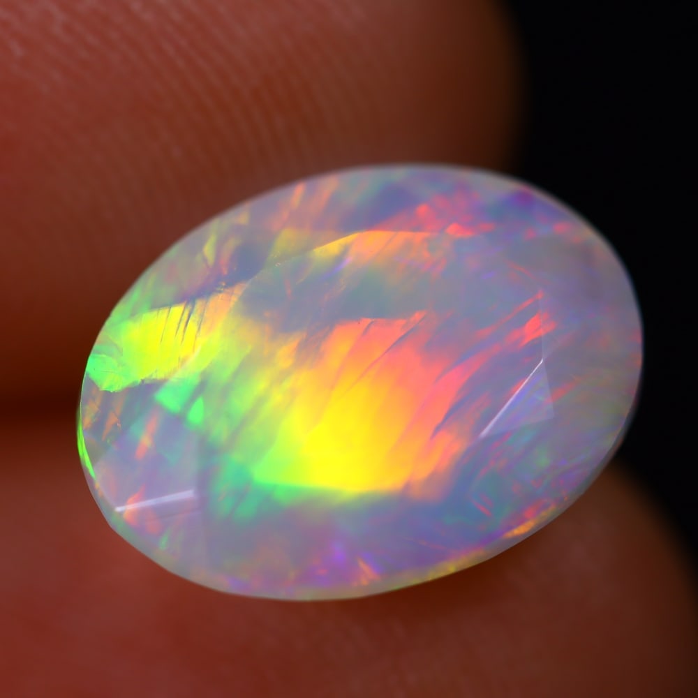 3.01Ct Welo Opal Polished - Ethiopian Opal - Oval Faceted: Ksmith Jewels Global Welcome to our auction house, today auction brought to you by Ksmith Jewels Global based in Penang, Malaysia specialize in all kinds of opal and color gemstone both in manufacturi