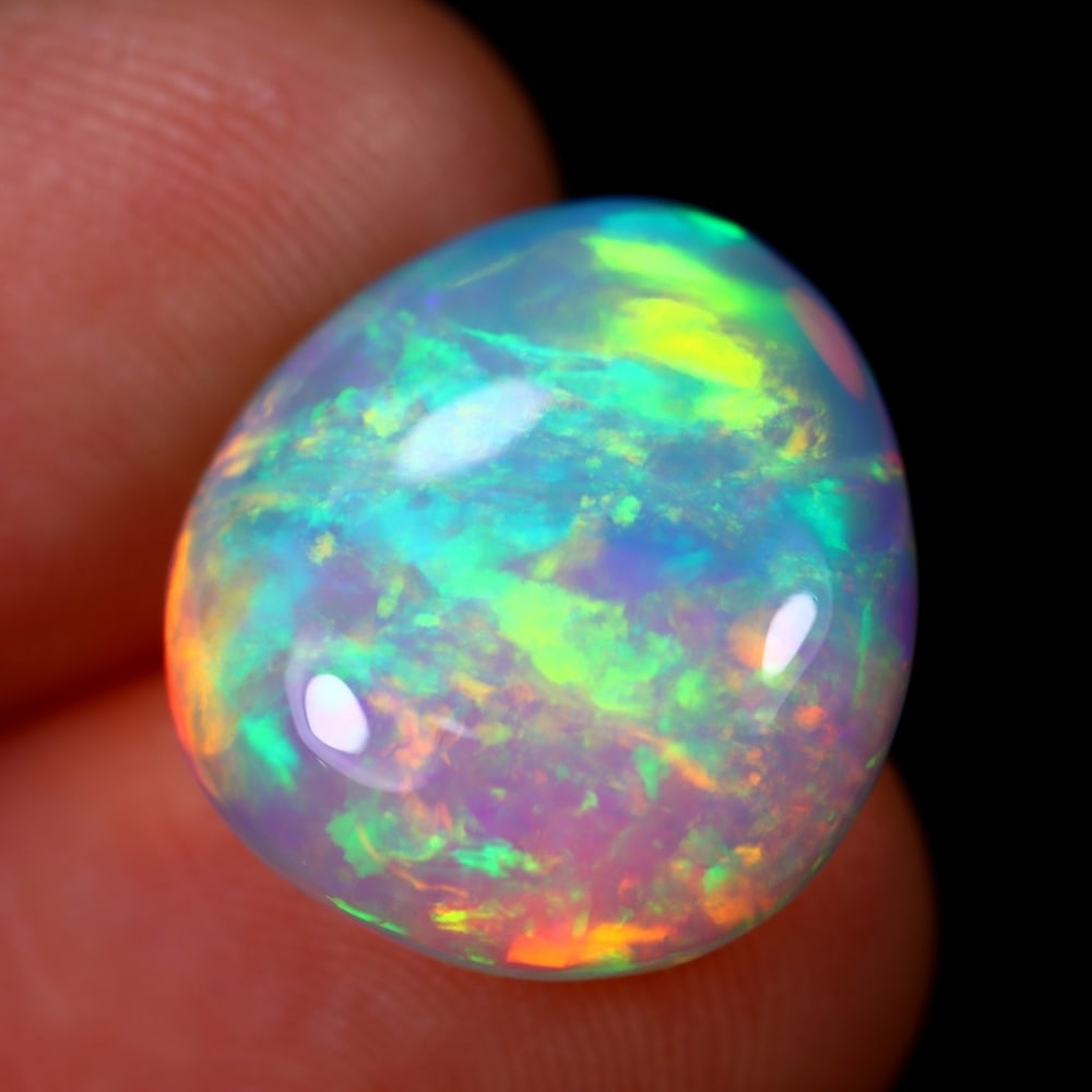 8.50Ct Welo Opal Polished - Ethiopian Opal - Pear Cabochon: Ksmith Jewels Global Welcome to our auction house, today auction brought to you by Ksmith Jewels Global based in Penang, Malaysia specialize in all kinds of opal and color gemstone both in manufacturi
