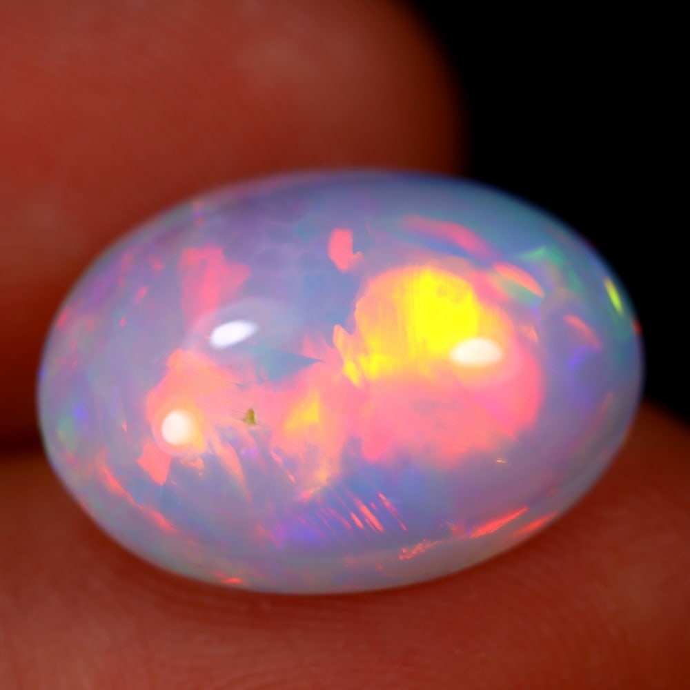 6.32Ct Welo Opal Polished - Ethiopian Opal - Oval Cabochon: Ksmith Jewels Global Welcome to our auction house, today auction brought to you by Ksmith Jewels Global based in Penang, Malaysia specialize in all kinds of opal and color gemstone both in manufacturi