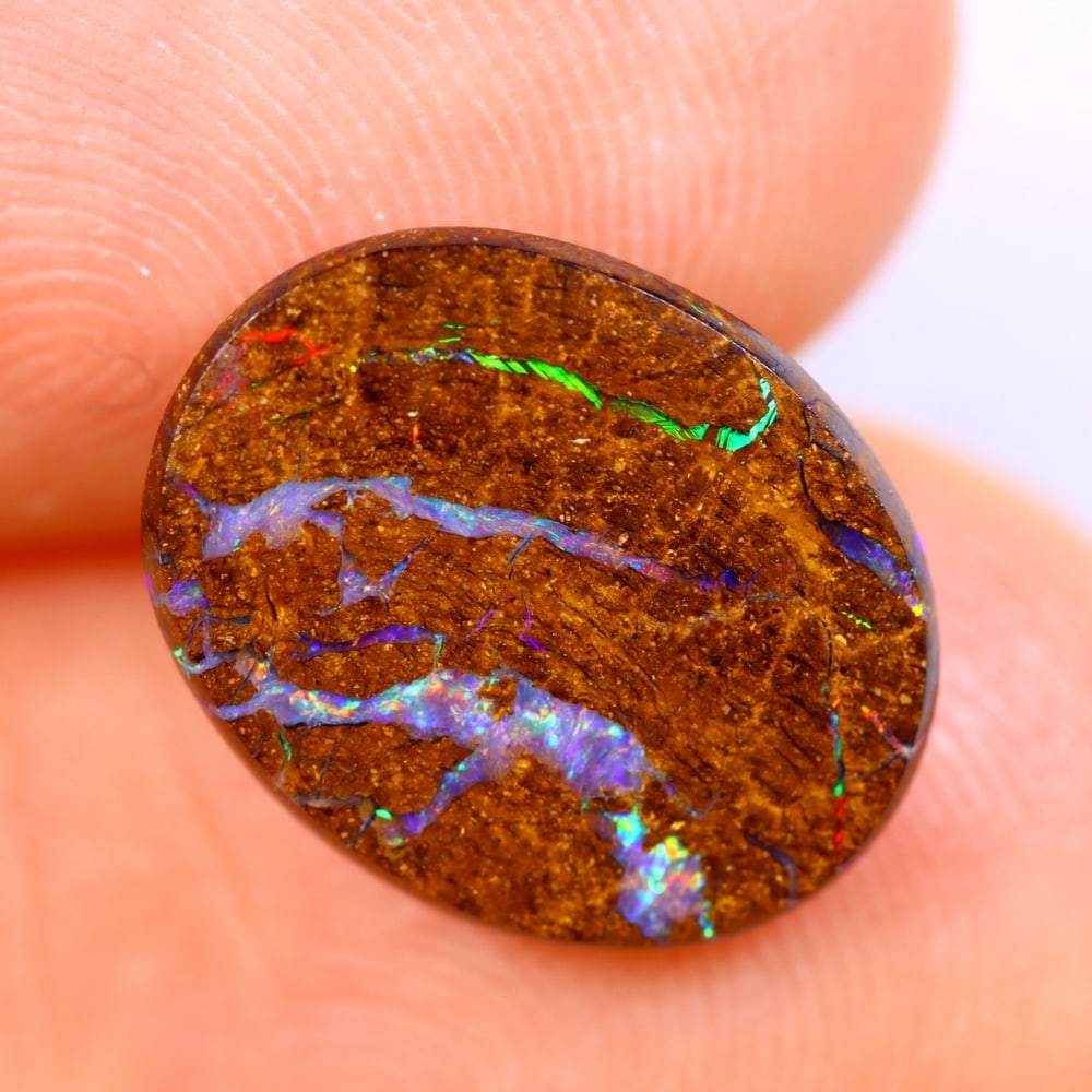2.97Ct Koroit Boulder Opal Polished - Australian Opal - Oval Cabochon: Ksmith Jewels Global Welcome to our auction house, today auction brought to you by Ksmith Jewels Global based in Penang, Malaysia specialize in all kinds of opal and color gemstone both in manufacturi