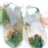 33.79Ct Natural Moss Agate Cabochon Rose Cut Pair (OT6937)