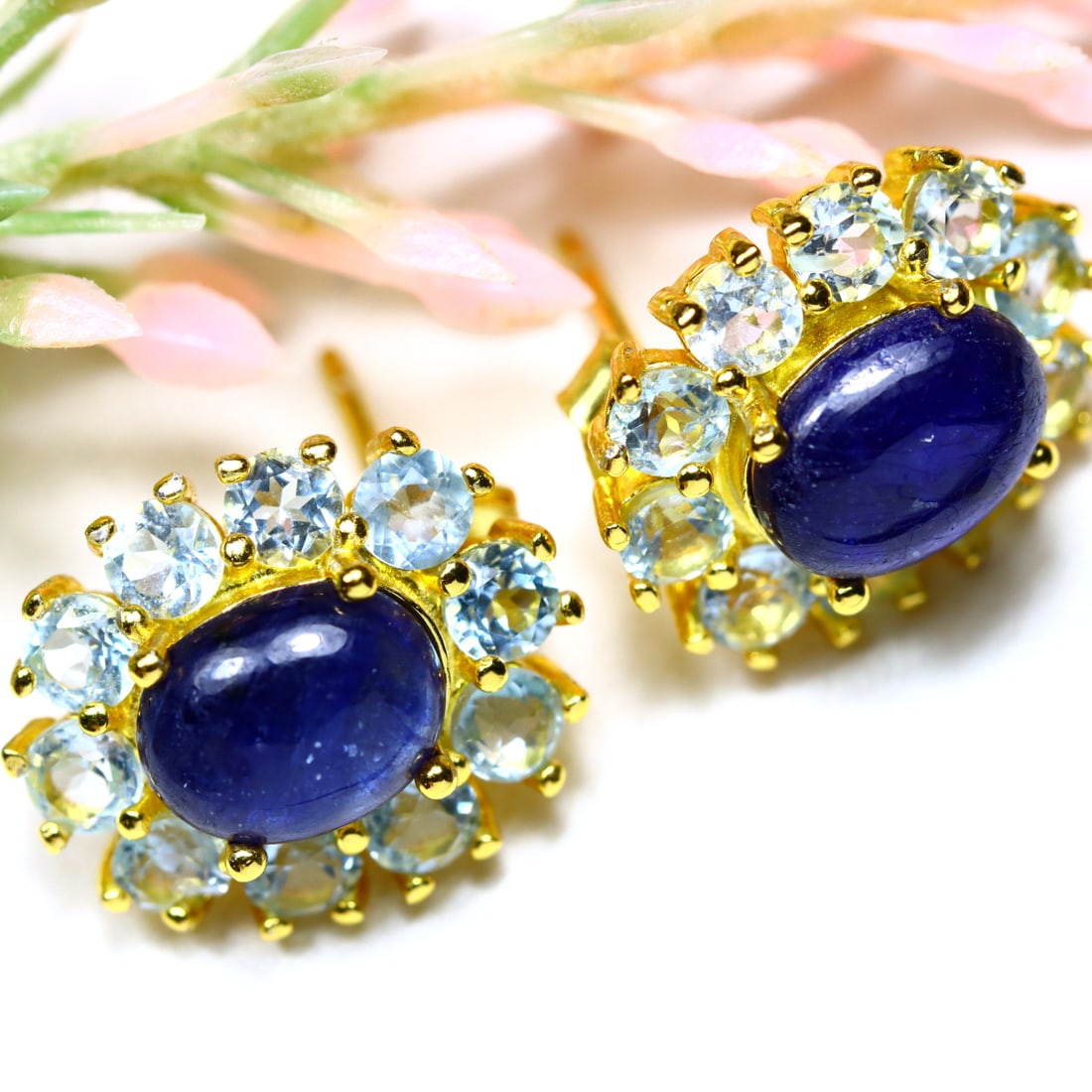 Total Weight 19.58Cts Natural Blue Sapphire & Sky Blue Topaz Earrings 925 Sterling Silver OT6997: Ksmith Jewels Global Welcome to our auction house, today auction brought to you by Ksmith Jewels Global based in Penang, Malaysia specialize in all kinds of opal and color gemstone both in manufacturi