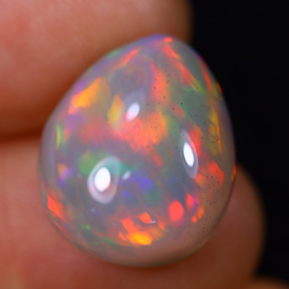 7.51Ct Welo Opal Polished - Ethiopian Opal - Pear Cabochon: Ksmith Jewels Global Welcome to our auction house, today auction brought to you by Ksmith Jewels Global based in Penang, Malaysia specialize in all kinds of opal and color gemstone both in manufacturi