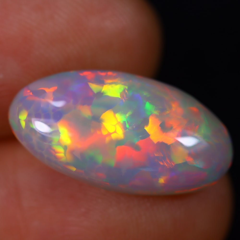 5.70Ct Welo Opal Polished - Ethiopian Opal - Oval Cabochon: Ksmith Jewels Global Welcome to our auction house, today auction brought to you by Ksmith Jewels Global based in Penang, Malaysia specialize in all kinds of opal and color gemstone both in manufacturi