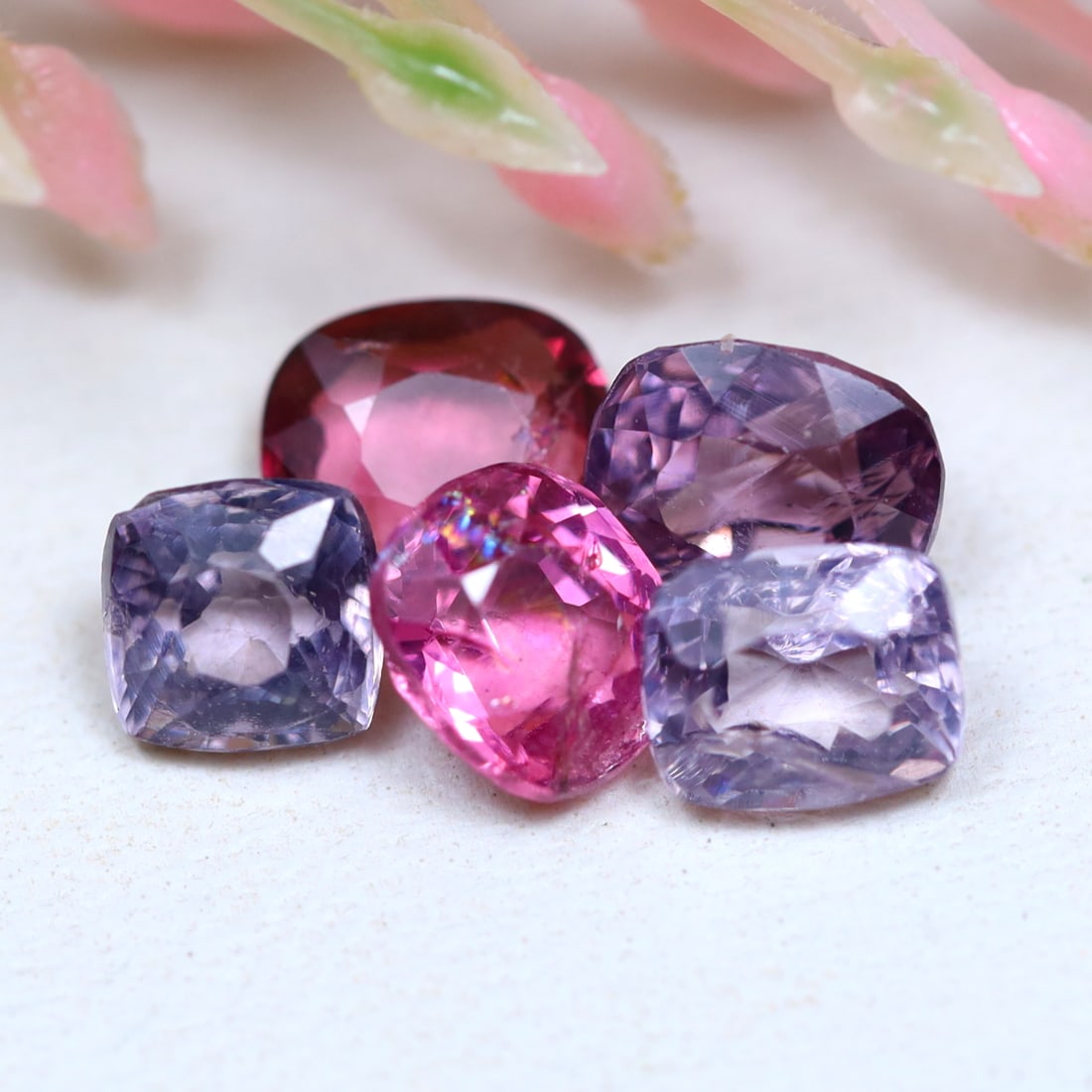 2.89Ct Natural Multi Color Cushion Burmese Spinel in Lot: Ksmith Jewels Global Welcome to our auction house, today auction brought to you by Ksmith Jewels Global based in Penang, Malaysia specialize in all kinds of opal and color gemstone both in manufacturi