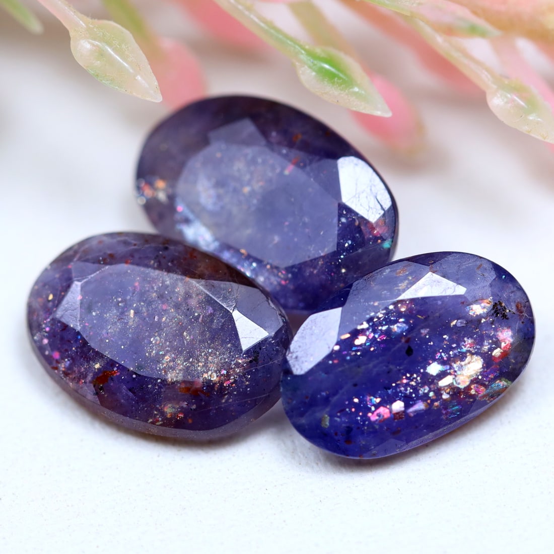 5.35Ct Natural Bloodshot Iolite Sunstone - India Gemstone - Oval Faceted: Ksmith Jewels Global Welcome to our auction house, today auction brought to you by Ksmith Jewels Global based in Penang, Malaysia specialize in all kinds of opal and color gemstone both in manufacturi
