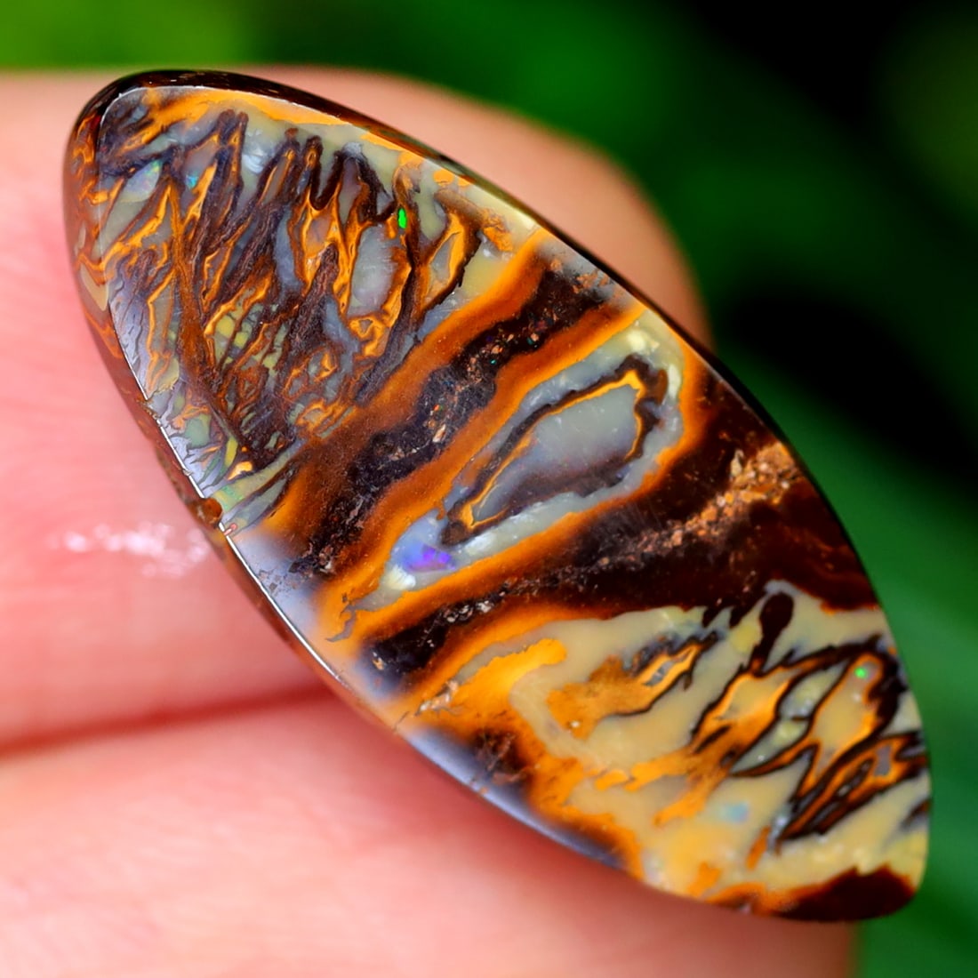 10.08Ct Wood Fossil Boulder Opal Polished - Australian Opal - Oval Cabochon (JE3560) (1 of 3)