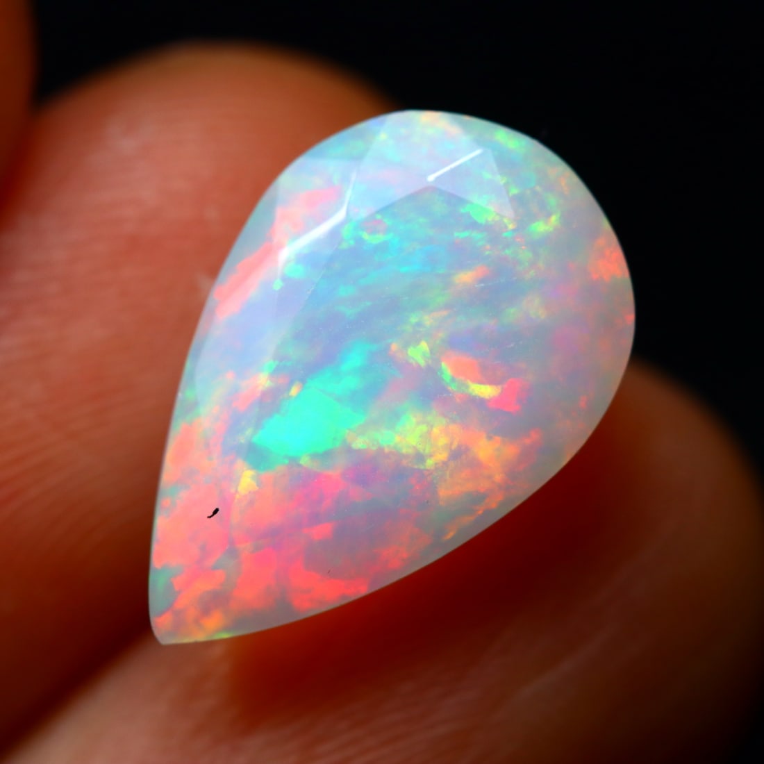 3.6Ct Natural Flashy Rainbow Ethiopian Faceted Welo Opal - Ethiopian Opal (OT6986): Ksmith Jewels Global Welcome to our auction house, today auction brought to you by Ksmith Jewels Global based in Penang, Malaysia specialize in all kinds of opal and color gemstone both in manufacturi