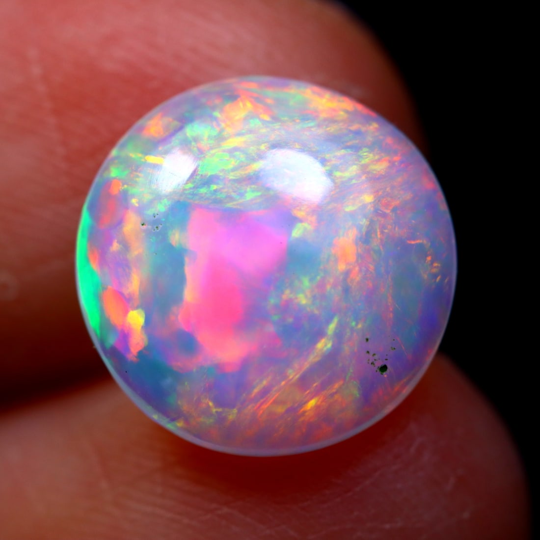 2.13Ct Natural Flashy Rainbow Ethiopian Welo Opal - Ethiopian Opal - Oval Cabochon (AOI5958): Ksmith Jewels Global Welcome to our auction house, today auction brought to you by Ksmith Jewels Global based in Penang, Malaysia specialize in all kinds of opal and color gemstone both in manufacturi