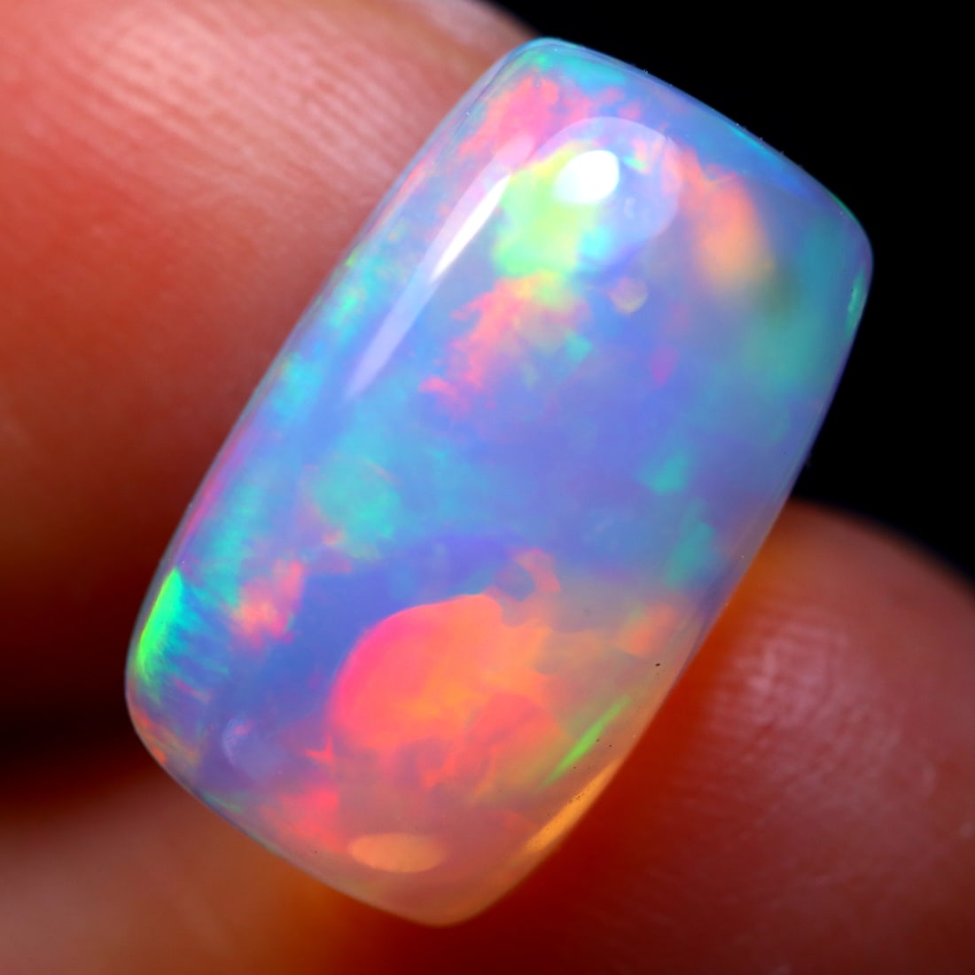 2.24Ct Natural Flashy Rainbow Ethiopian Welo Opal - Ethiopian Opal - Oval Cabochon (AOI5960): Ksmith Jewels Global Welcome to our auction house, today auction brought to you by Ksmith Jewels Global based in Penang, Malaysia specialize in all kinds of opal and color gemstone both in manufacturi