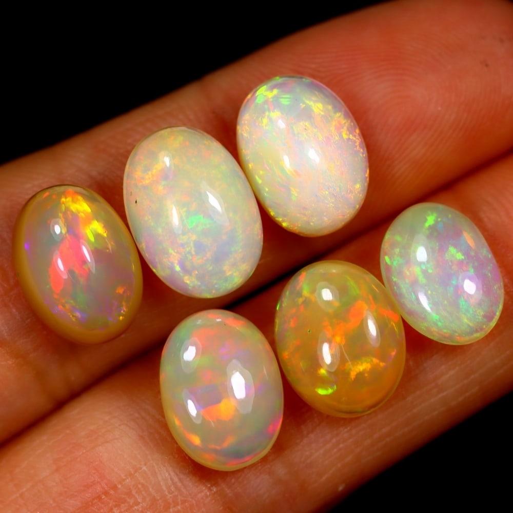 13.94Ct Group of 6 Welo Opal Polished - Ethiopian Opal: Ksmith Jewels Global Welcome to our auction house, today auction brought to you by Ksmith Jewels Global based in Penang, Malaysia specialize in all kinds of opal and color gemstone both in manufacturi