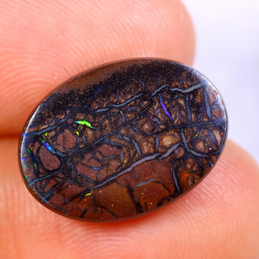 10.63Ct Koroit Boulder Opal Polished - Australian Opal - Oval Cabochon: Ksmith Jewels Global Welcome to our auction house, today auction brought to you by Ksmith Jewels Global based in Penang, Malaysia specialize in all kinds of opal and color gemstone both in manufacturi