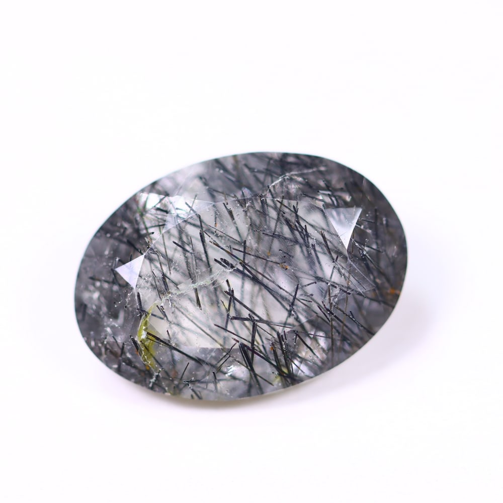 7.74ct Black Rutiled Quartz - Polished Faceted: Ksmith Jewels Global Welcome to our auction house, today auction brought to you by Ksmith Jewels Global based in Penang, Malaysia specialize in all kinds of opal and color gemstone both in manufacturi