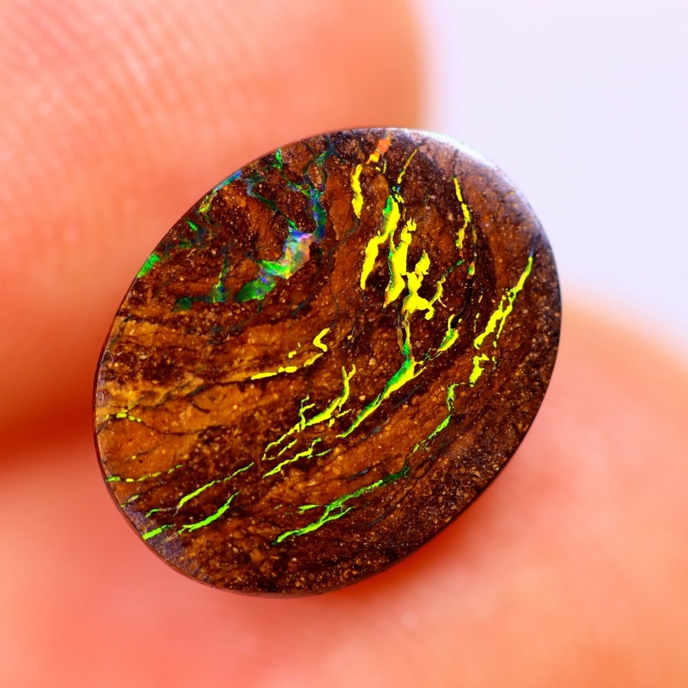 2.42Ct Boulder Opal Polished - Australian Opal - Oval Cabochon: Ksmith Jewels Global Welcome to our auction house, today auction brought to you by Ksmith Jewels Global based in Penang, Malaysia specialize in all kinds of opal and color gemstone both in manufacturi