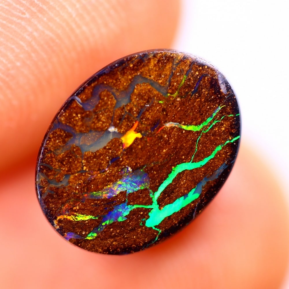 3.20Ct Boulder Opal Polished - Australian Opal - Oval Cabochon: Ksmith Jewels Global Welcome to our auction house, today auction brought to you by Ksmith Jewels Global based in Penang, Malaysia specialize in all kinds of opal and color gemstone both in manufacturi