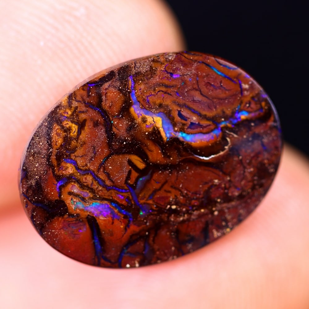 4.53Ct Koroit Boulder Opal Polished - Australian Opal - Oval Cabochon: Ksmith Jewels Global Welcome to our auction house, today auction brought to you by Ksmith Jewels Global based in Penang, Malaysia specialize in all kinds of opal and color gemstone both in manufacturi