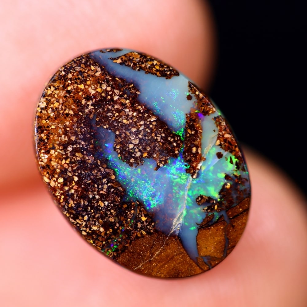 3.91Ct Koroit Boulder Opal Polished - Australian Opal - Oval Cabochon: Ksmith Jewels Global Welcome to our auction house, today auction brought to you by Ksmith Jewels Global based in Penang, Malaysia specialize in all kinds of opal and color gemstone both in manufacturi