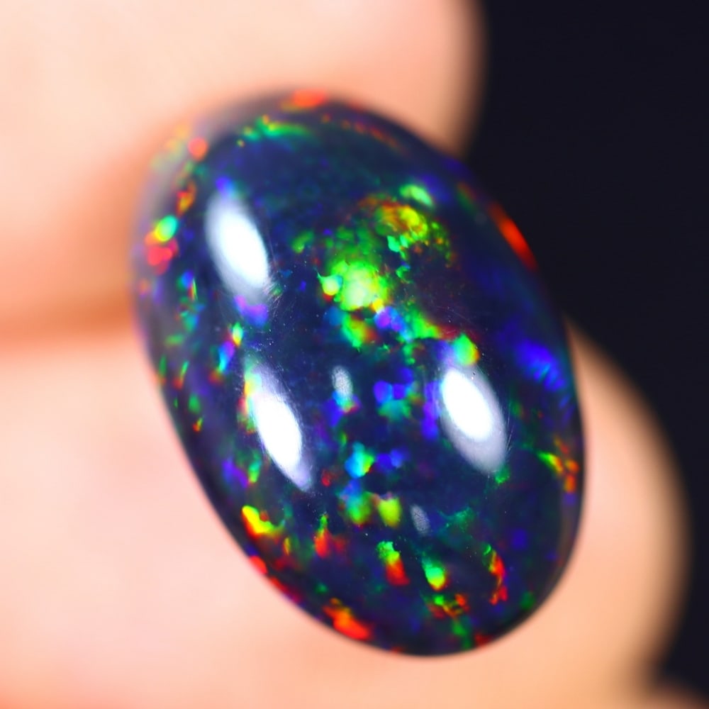 5.24Ct Welo Black Opal Polished - Ethiopian Opal - Oval Cabochon: Ksmith Jewels Global Welcome to our auction house, today auction brought to you by Ksmith Jewels Global based in Penang, Malaysia specialize in all kinds of opal and color gemstone both in manufacturi