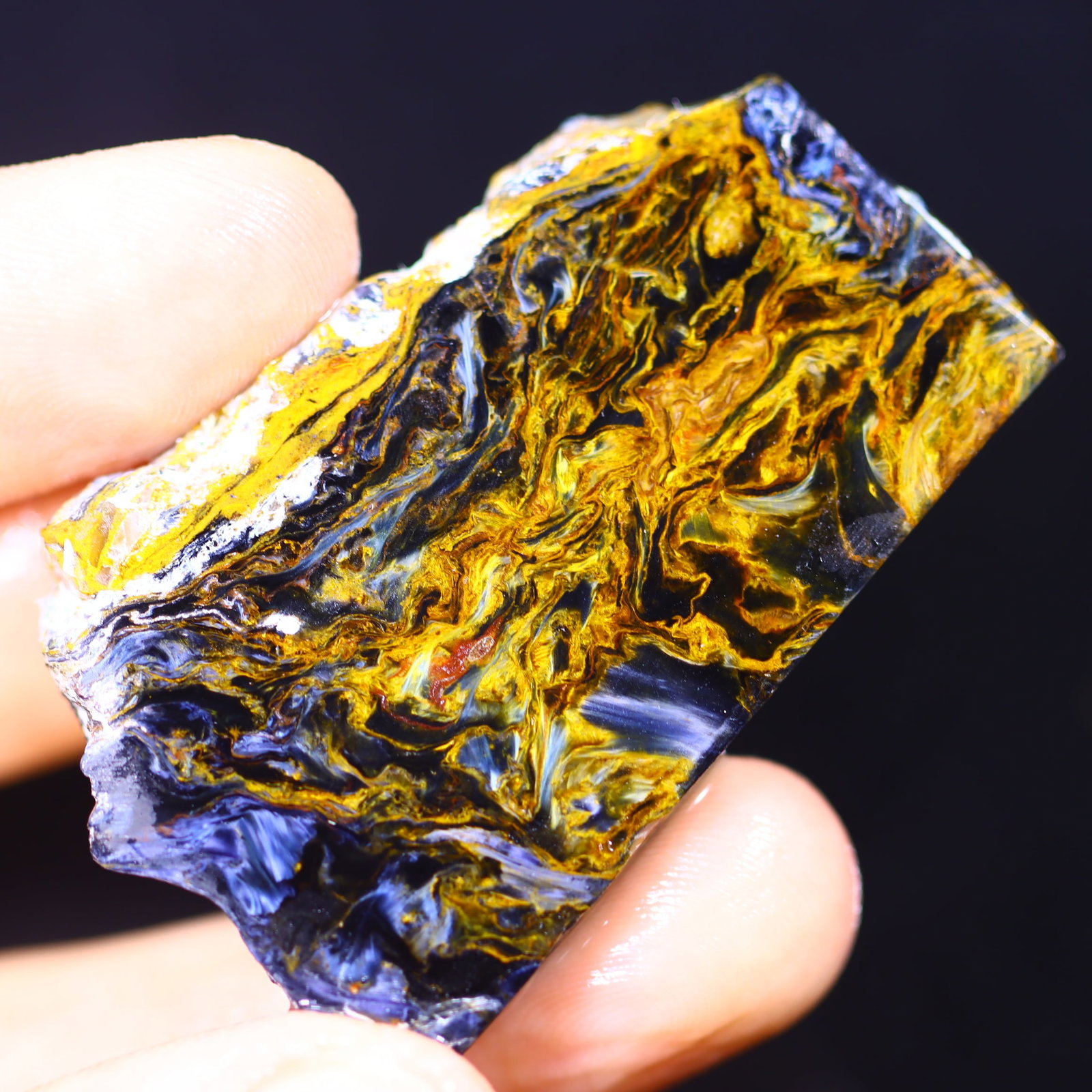 81.82Ct Pietersite Slab - Gemstone Crystal - Freeform Slice: Ksmith Jewels Global Welcome to our auction house, today auction brought to you by Ksmith Jewels Global based in Penang, Malaysia specialize in all kinds of opal and color gemstone both in manufacturi