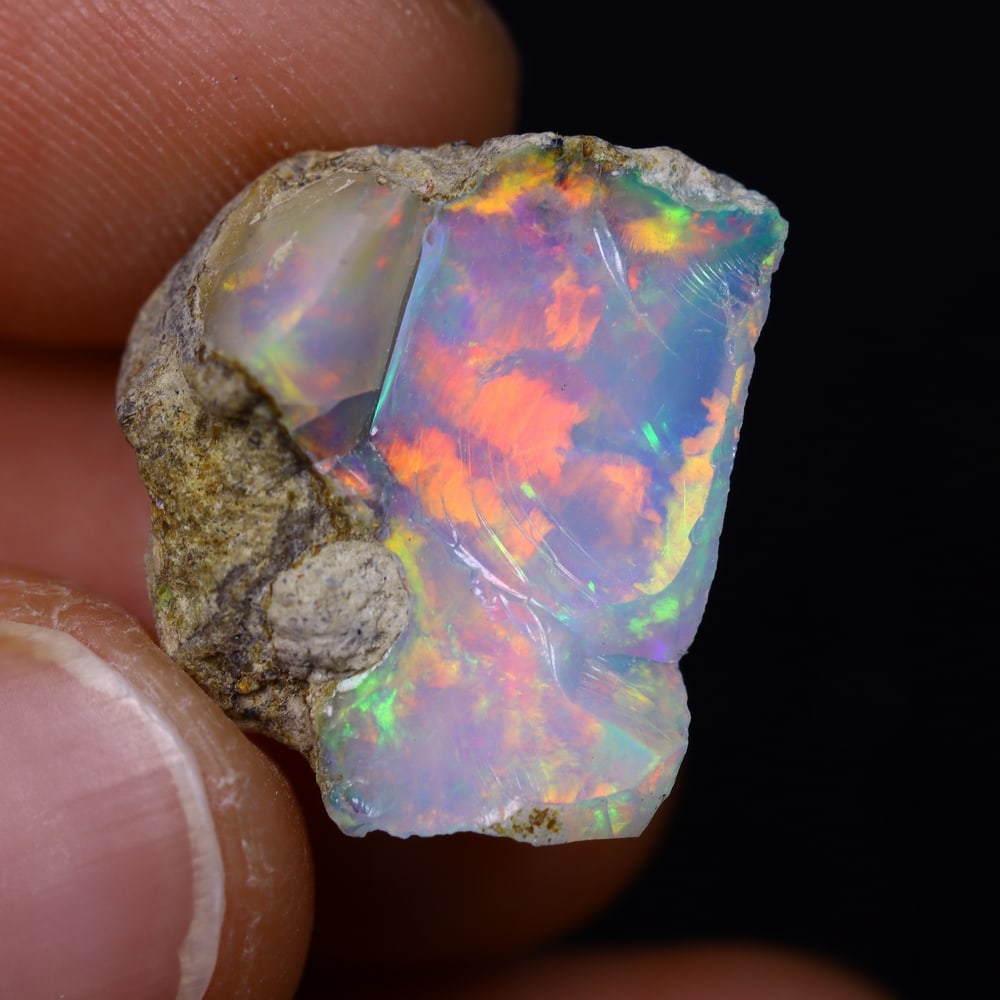 8.4Ct Rough Opal Specimen - Ethiopian Opal - Mineral Rough: Ksmith Jewels Global Welcome to our auction house, today auction brought to you by Ksmith Jewels Global based in Penang, Malaysia specialize in all kinds of opal and color gemstone both in manufacturi