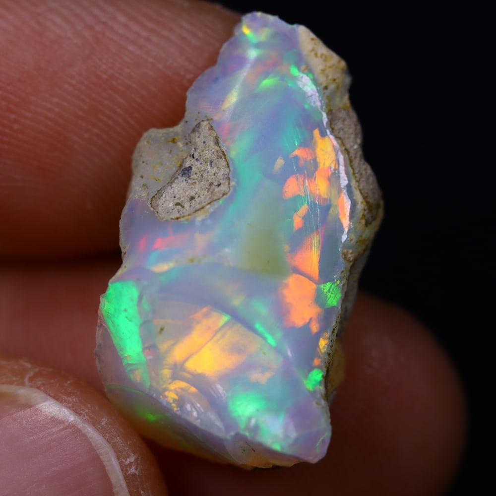 10.3Ct Rough Opal Specimen - Ethiopian Opal - Mineral Rough: Ksmith Jewels Global Welcome to our auction house, today auction brought to you by Ksmith Jewels Global based in Penang, Malaysia specialize in all kinds of opal and color gemstone both in manufacturi