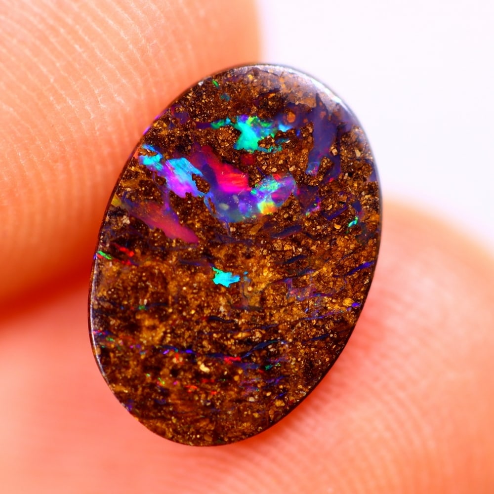 1.44Ct Matrix Boulder Opal Polished - Australian Opal - Oval Cabochon: Ksmith Jewels Global Welcome to our auction house, today auction brought to you by Ksmith Jewels Global based in Penang, Malaysia specialize in all kinds of opal and color gemstone both in manufacturi