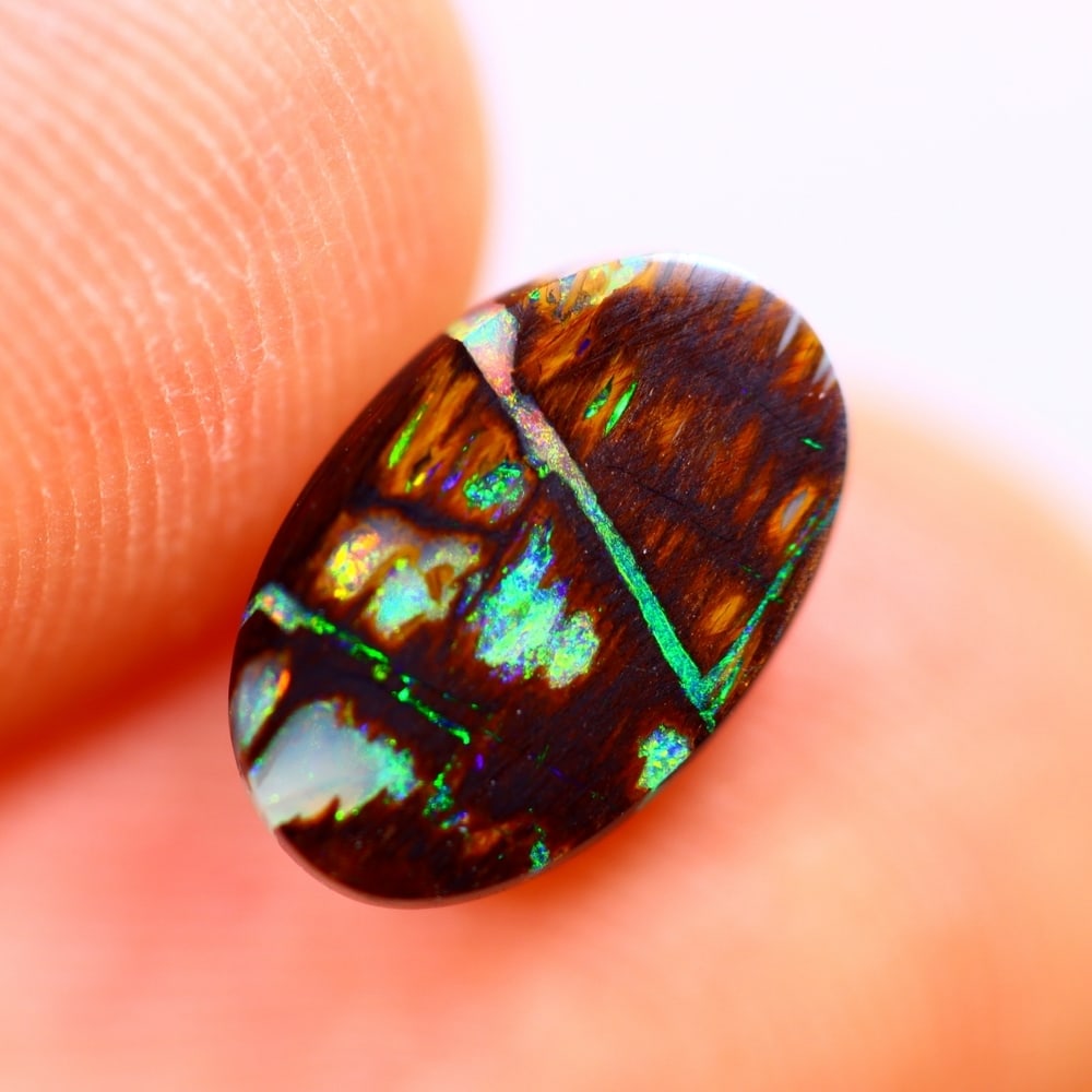 1.58Ct Boulder Opal Polished - Australian Opal - Oval Cabochon: Ksmith Jewels Global Welcome to our auction house, today auction brought to you by Ksmith Jewels Global based in Penang, Malaysia specialize in all kinds of opal and color gemstone both in manufacturi