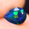 1.71Ct Welo Black Opal Polished - Ethiopian Opal - Pear Faceted