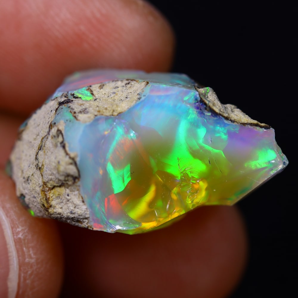 15.5Ct Rough Opal Specimen - Ethiopian Opal - Mineral Rough (1 of 6)