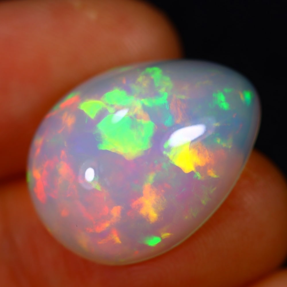 10.98Ct Welo Opal Polished - Ethiopian Opal - Pear Cabochon: Ksmith Jewels Global Welcome to our auction house, today auction brought to you by Ksmith Jewels Global based in Penang, Malaysia specialize in all kinds of opal and color gemstone both in manufacturi