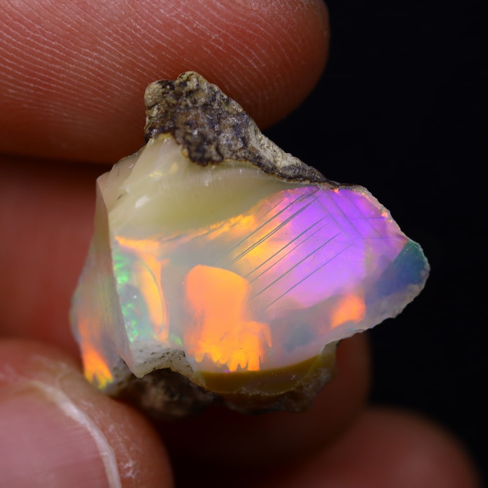 10.9Ct Rough Opal Specimen - Ethiopian Opal - Mineral Rough: Ksmith Jewels Global Welcome to our auction house, today auction brought to you by Ksmith Jewels Global based in Penang, Malaysia specialize in all kinds of opal and color gemstone both in manufacturi