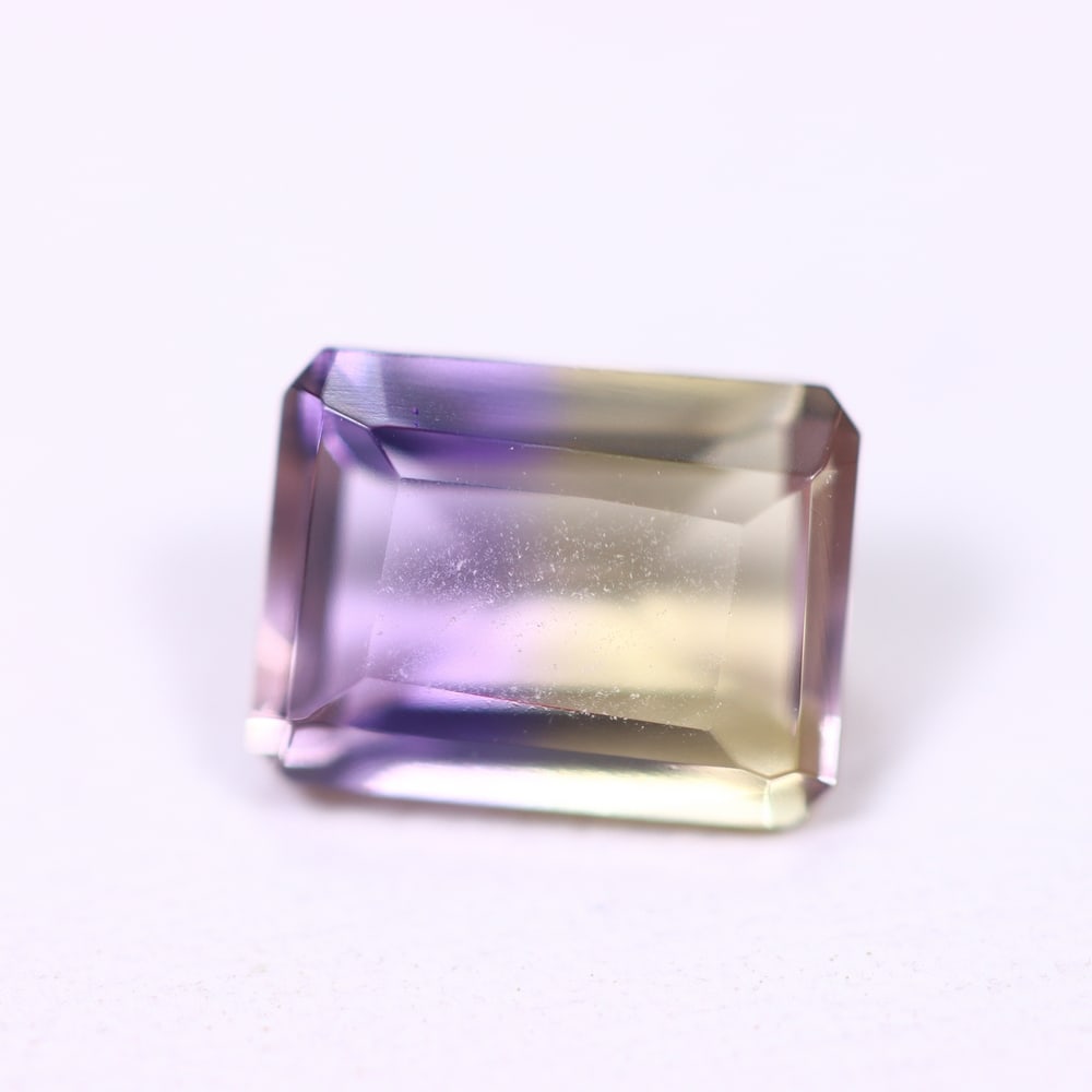 1.55Ct Ametrine - Polished Faceted - Rectangle Faceted: Ksmith Jewels Global Welcome to our auction house, today auction brought to you by Ksmith Jewels Global based in Penang, Malaysia specialize in all kinds of opal and color gemstone both in manufacturi
