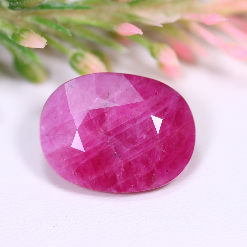 21.27Ct Red Ruby - Polished Faceted (1 of 3)
