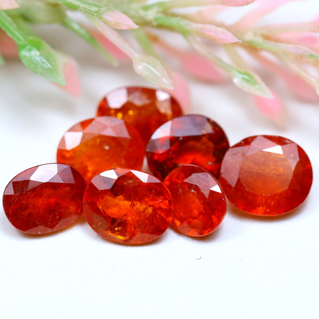 11.38 CTS Natural Unheated 7Pcs Fanta Orange Spessartine Garnet Oval OT6983: Ksmith Jewels Global Welcome to our auction house, today auction brought to you by Ksmith Jewels Global based in Penang, Malaysia specialize in all kinds of opal and color gemstone both in manufacturi