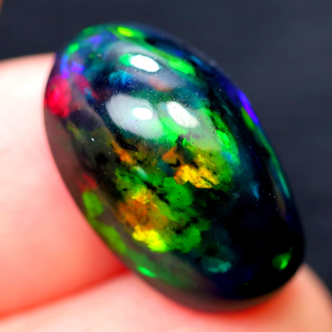 5.01Ct Natural Ethiopian Welo Smoked Opal - Ethiopian Opal - Oval Cabochon: Ksmith Jewels Global Welcome to our auction house, today auction brought to you by Ksmith Jewels Global based in Penang, Malaysia specialize in all kinds of opal and color gemstone both in manufacturi
