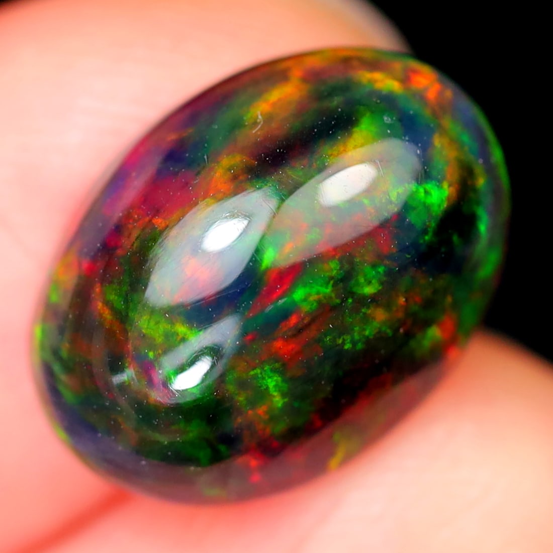 2.41Ct Natural Ethiopian Welo Smoked Opal - Ethiopian Opal - Oval Cabochon: Ksmith Jewels Global Welcome to our auction house, today auction brought to you by Ksmith Jewels Global based in Penang, Malaysia specialize in all kinds of opal and color gemstone both in manufacturi