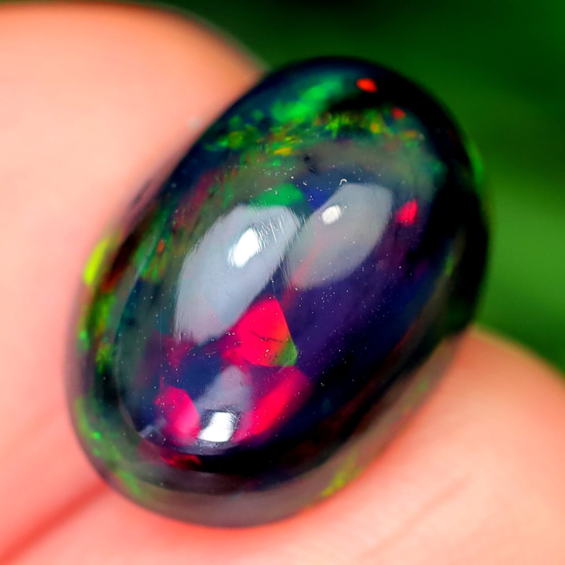 2.72Ct Natural Ethiopian Welo Smoked Opal - Ethiopian Opal - Oval Cabochon: Ksmith Jewels Global Welcome to our auction house, today auction brought to you by Ksmith Jewels Global based in Penang, Malaysia specialize in all kinds of opal and color gemstone both in manufacturi