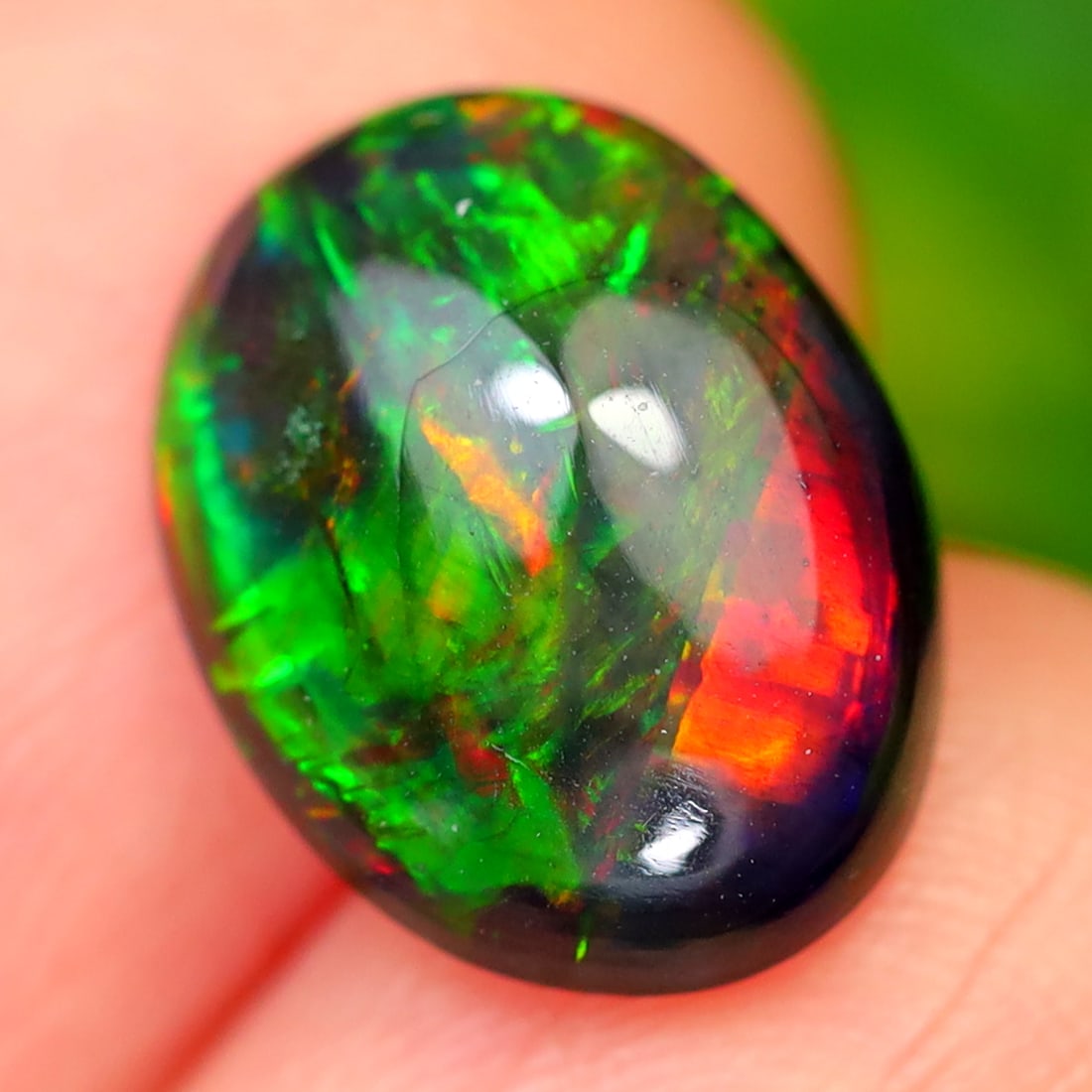 1.97Ct Natural Ethiopian Welo Smoked Opal - Ethiopian Opal - Oval Cabochon: Ksmith Jewels Global Welcome to our auction house, today auction brought to you by Ksmith Jewels Global based in Penang, Malaysia specialize in all kinds of opal and color gemstone both in manufacturi