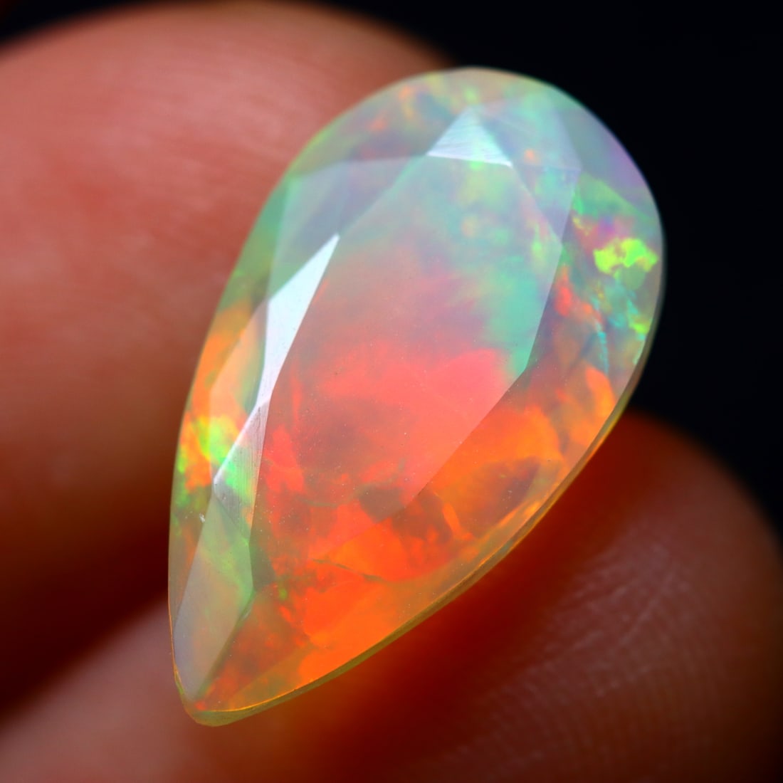 3.24Ct Natural Flashy Rainbow Ethiopian Faceted Welo Opal - Ethiopian Opal (OT6992): Ksmith Jewels Global Welcome to our auction house, today auction brought to you by Ksmith Jewels Global based in Penang, Malaysia specialize in all kinds of opal and color gemstone both in manufacturi