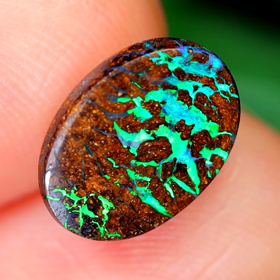 1.69Ct Koroit Matrix Boulder Opal Polished - Australian Opal - Oval Cabochon: Ksmith Jewels Global Welcome to our auction house, today auction brought to you by Ksmith Jewels Global based in Penang, Malaysia specialize in all kinds of opal and color gemstone both in manufacturi