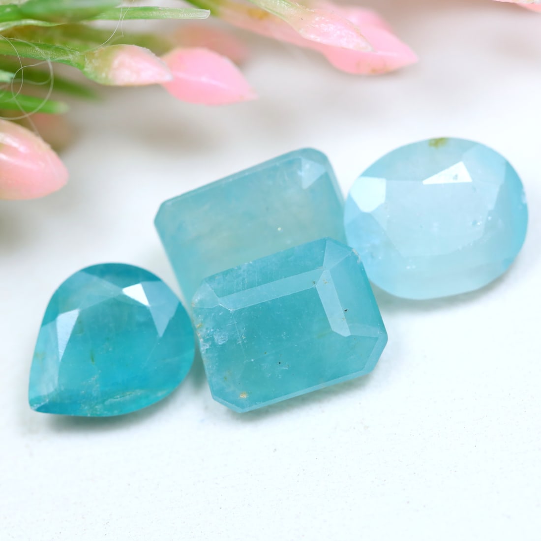 6.61Cts Natural Unheated 4Pcs Bluish Green Grandidierite Africa Mix Cut Gems: Ksmith Jewels Global Welcome to our auction house, today auction brought to you by Ksmith Jewels Global based in Penang, Malaysia specialize in all kinds of opal and color gemstone both in manufacturi