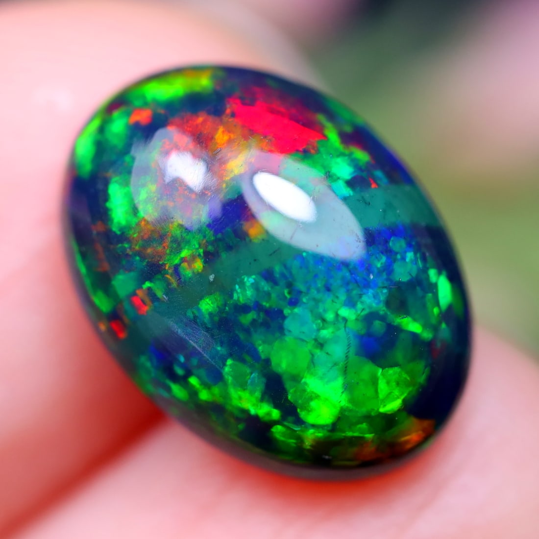 3.21Ct Natural Ethiopian Welo Smoked Opal - Ethiopian Opal Cabochon: Ksmith Jewels Global Welcome to our auction house, today auction brought to you by Ksmith Jewels Global based in Penang, Malaysia specialize in all kinds of opal and color gemstone both in manufacturi